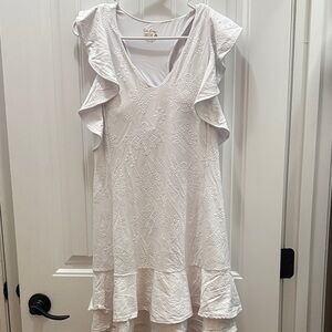Lilly Pulitzer Luxletic UPF 50+ Rally Tennis Dress in Resort White.